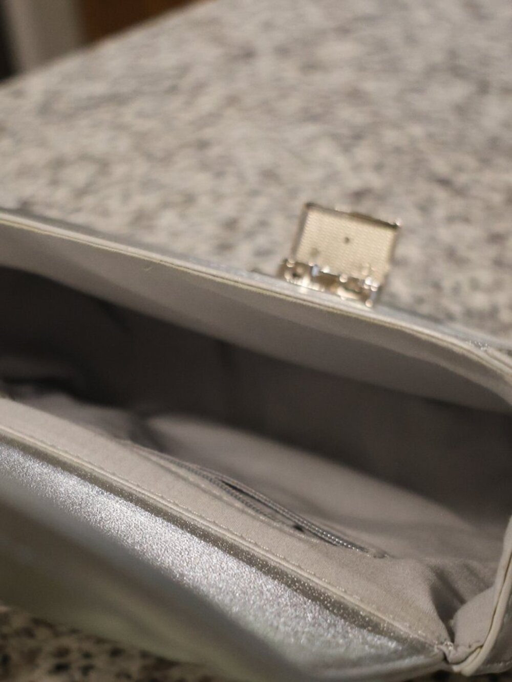 Loft Silver Metallic Crossbody Bag - Picture 11 of 13